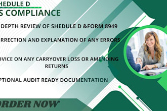 review and correct your schedule d for irs compliance