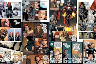 draw comic book comic page graphic novel as comic book artist comic storyboard
