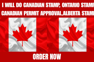 do canadian stamp, ontario stamp canadian permit approval,alberta stamp