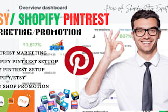 promote etsy, shopify, amazon or ebay store on pinterest to increase sales, etsy