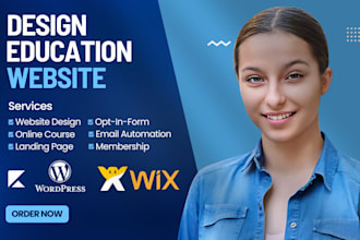 build lms educational website online course website education, elearning website