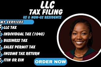 do US tax preparation, US tax filing, llc tax, corporate tax, form 5472 1040,