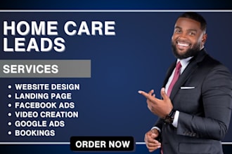 home care leads home care home care website elderly care leads and landing page