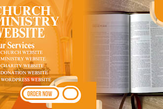 design  church website ministry christian website charity wordpress website