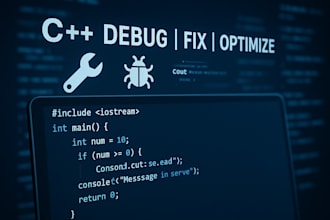 write, debug, or optimize your cpp code professionally