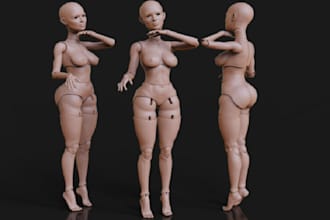 3d action figure articulated action figure 3darticulated model 3d printing toy