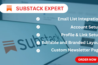 set up, and grow your substack or beehiv newsletter page, substack promotion