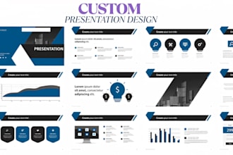 create custom google slide designs startup pitch decks and business presentation