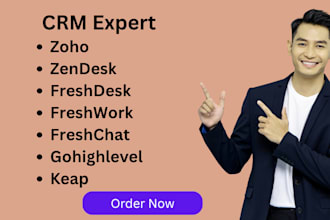 provide CRM support with freshdesk freshchat freshsales zendesk zoho and more
