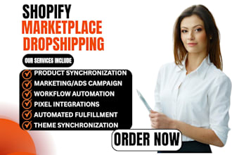 setup shopify marketplace dropshipping pinterest google etsy wixpa facebook ebay