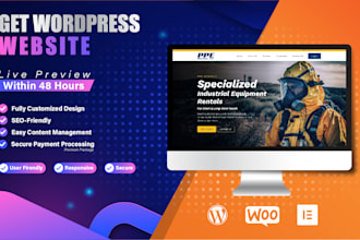 create and modify wordpress website for your business