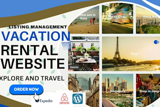 make vacation rental booking website airbnb website using wordpress elementor