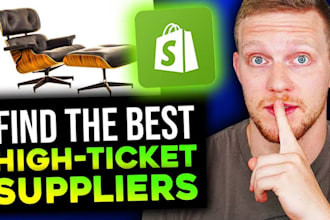 do shopify high ticket supplier research shopify high ticket product listing