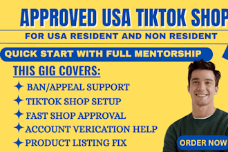 get your usa tiktok shop approved fast for shopify store owners and non resident