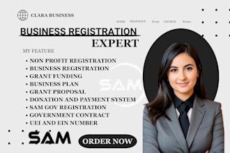 non profit business registration 501c3 sam gov 8a mbe wbe cage code nuei