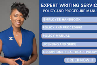 write ndis home care policy manuals and healthcare employee handbook