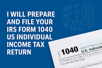 prepare and file your irs form 1040 US individual tax return