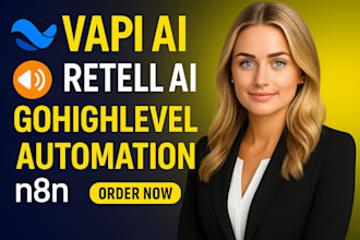 vapi ai calling agent retall ai gohighlevel voice agent make com automation n8n