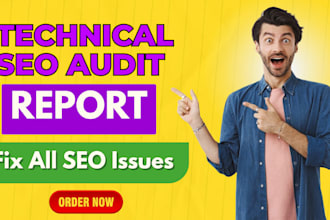 create a SEO audit report and fix technical issues