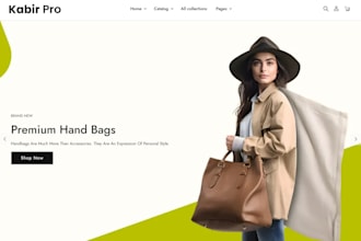 build luxury jewelry shopify website bag store shoes website fashion website