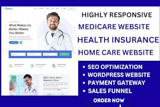 design medicare website health insurance home care website aca therapy website