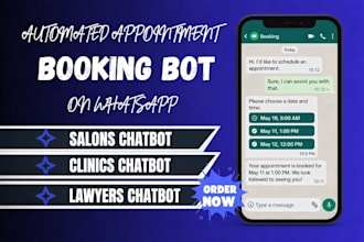 create a whatsapp appointment booking bot for doctors and clinics