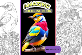 design kids and adult coloring book pages, kids activity book for amazon KDP