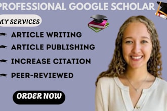 write and publish research article in google scholar peer reviewed index journal