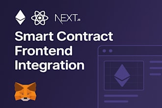 integrate your solidity smart contracts into modern react frontends