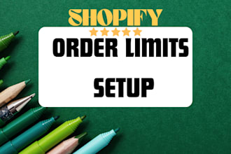 setup shopify orderlimits minmaxify pareto madgic mincart avada order limit