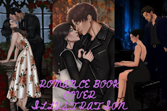 draw nsfw mafia dark romance novel cover spicy fiction erotic romance comic page