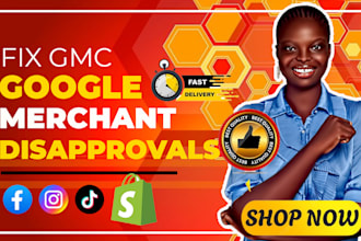 fix google merchant center disapprovals and set up product feed