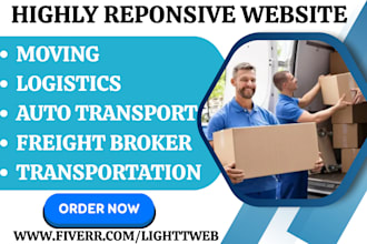 design moving logistics freight broker auto transport website and generate leads