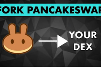 pancake swap fork, pancake swap, uniswap fork, smart contract, defi, dex, clone