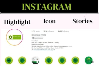 design custom instagram highlights and icons