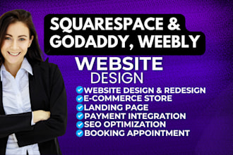 design squaresapce website design godaddy website redesign weebly website design