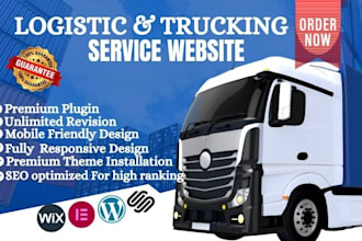 build a responsive wordpress website for logistics, freight dispatch business