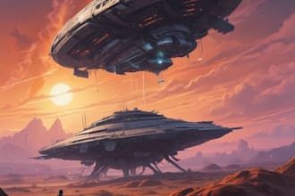 create a sci fi character illustration or sci fi character