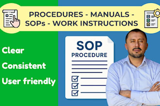write clear procedures, sops, manuals, work instructions