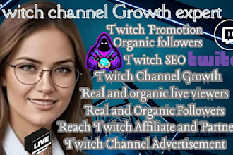 grow twitch channel, organic promotion, affiliate, live viewers, chatters
