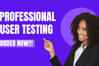 review and perform a usability test on your website or app