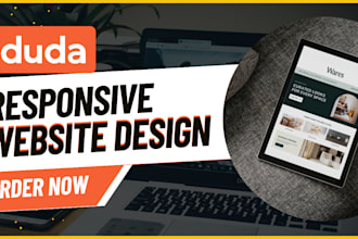 design responsive desktop and mobile friendly duda website