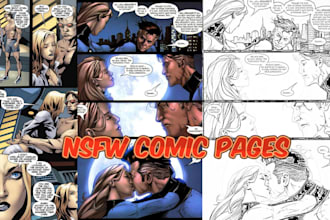 draw nsfw comic book anime manga style nsfw comic art anime comic artist