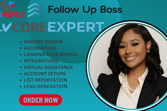 setup lofty CRM website, boldtrail, kvcore, chime, follow up boss, reireply