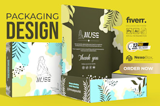 do box design, product packaging design, mailer box, subscription box and 3d