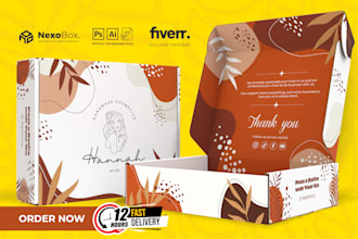 do box design, product packaging design, mailer box, subscription box and 3d