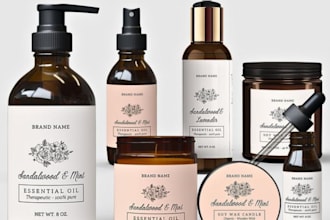 design premium logo label and packaging for shampoo conditioner skincare or hair