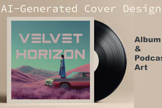 design stunning ai generated album or podcast cover art