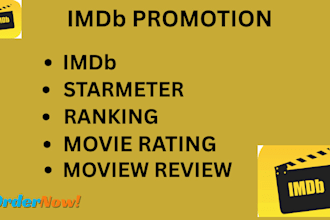 promote your imdb profile movie rating and increase your starmeter