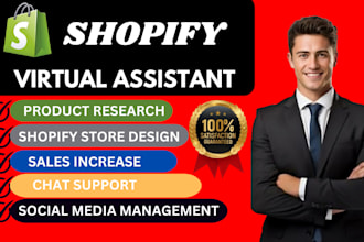 be your shopify virtual assistant, shopify store manager, setup and optimize it